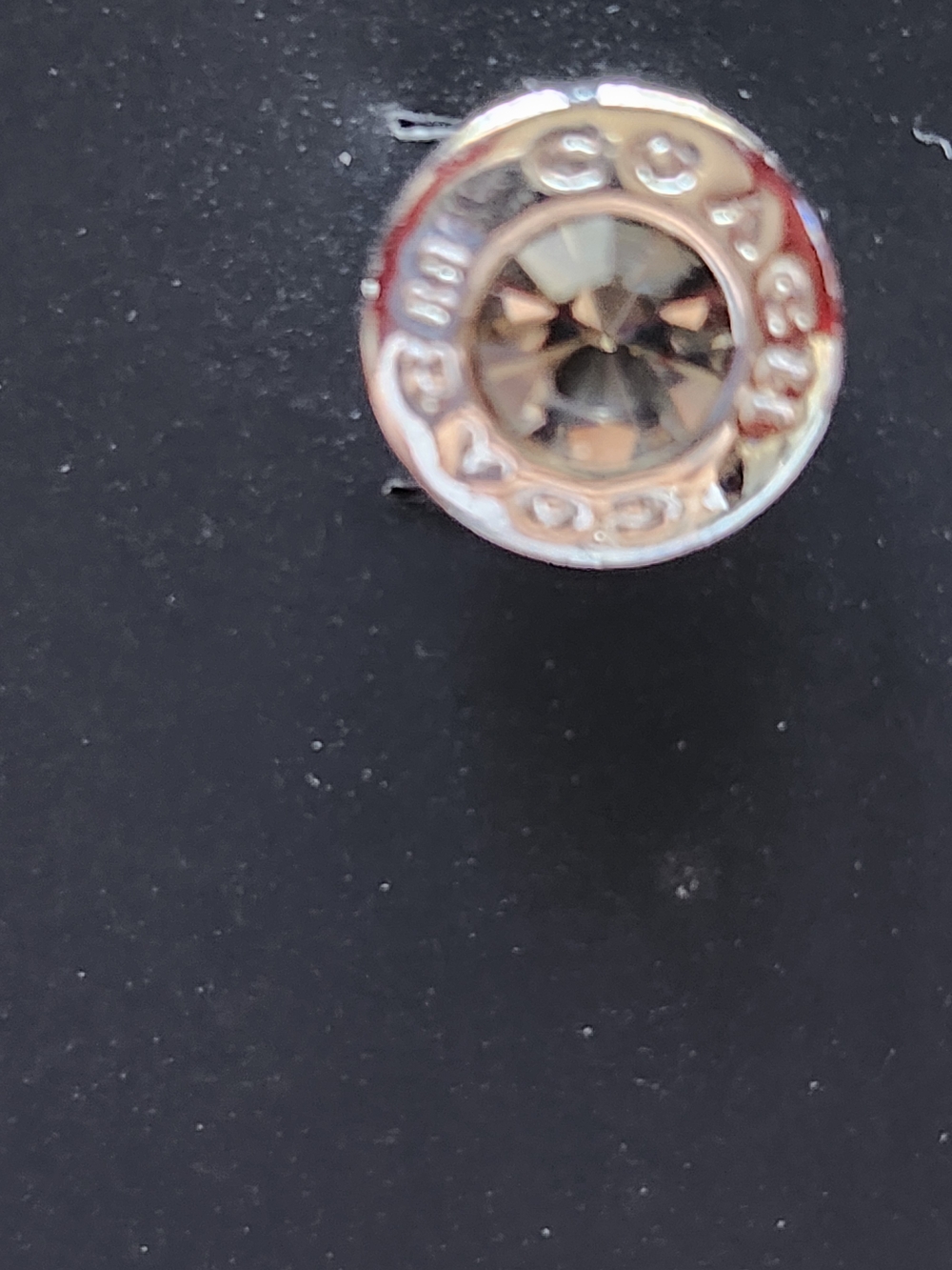 COACH STUDDED EARRINGS - Picture 4 of 5